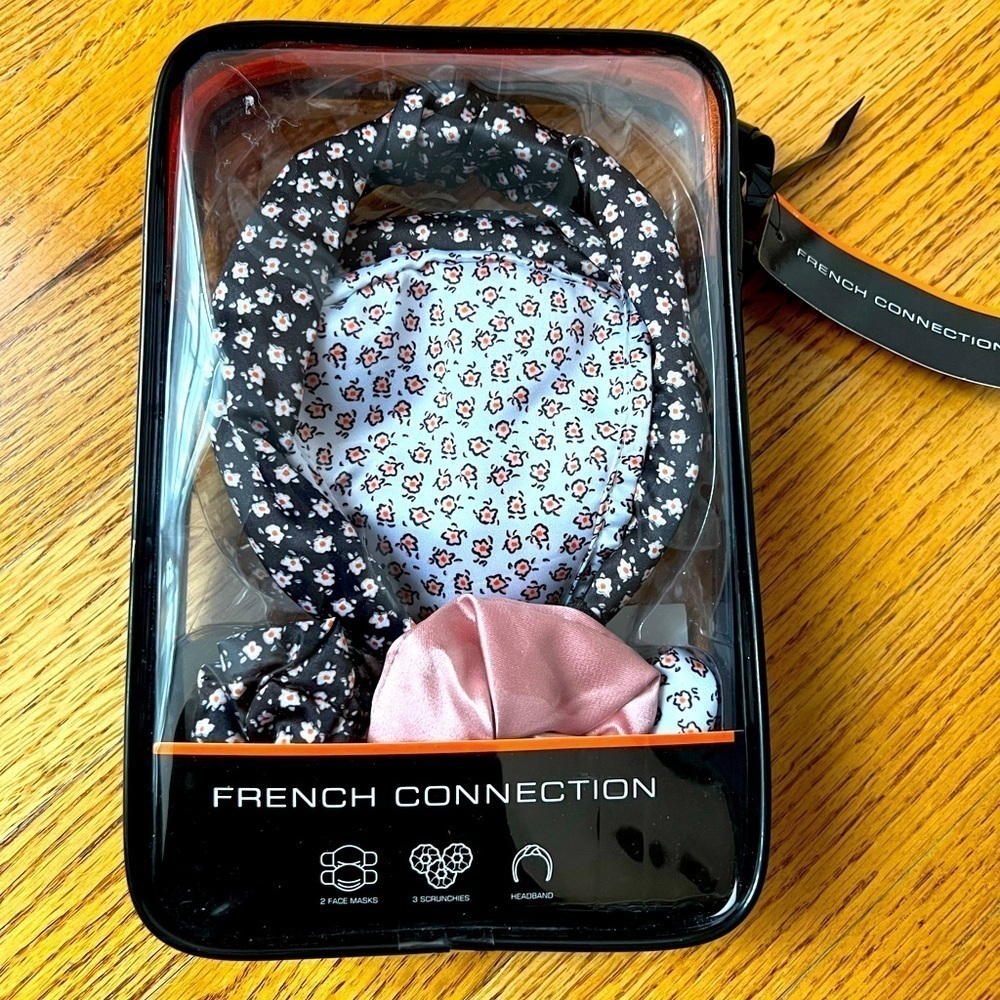 French Connection Headband and Mask Set Brand New
